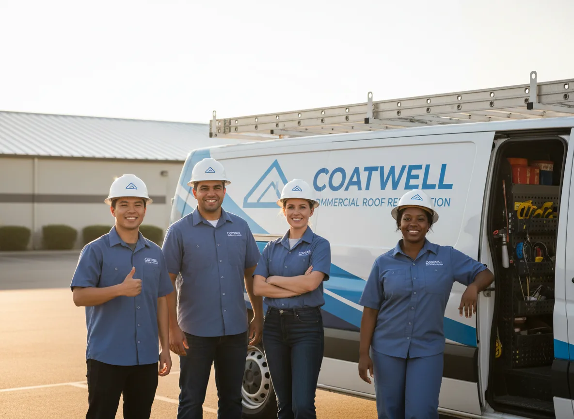 Commercial roof coating company in Admire, KS