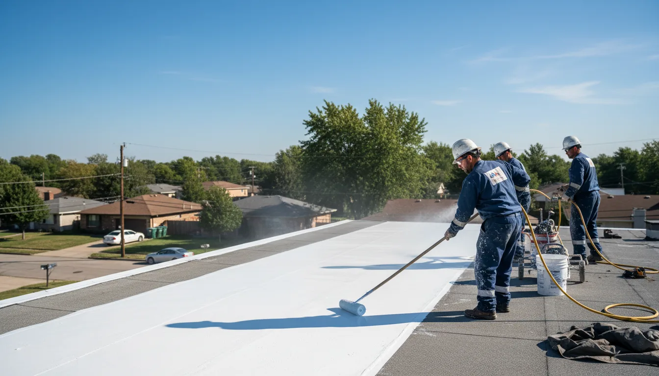 Commercial roof coating in Admire, KS near me